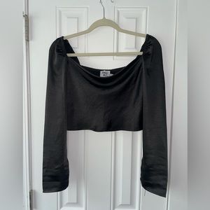 Princess Polly Satin Long Sleeve top